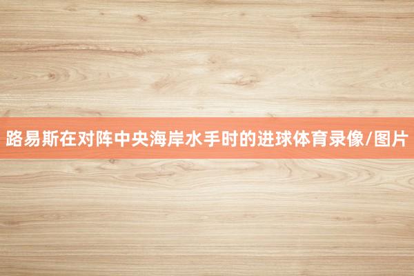 路易斯在对阵中央海岸水手时的进球体育录像/图片