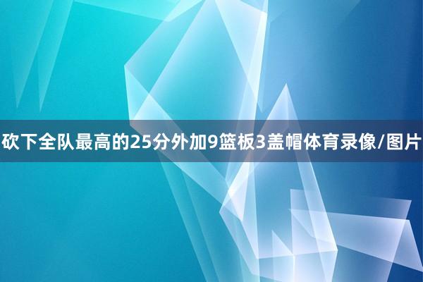 砍下全队最高的25分外加9篮板3盖帽体育录像/图片