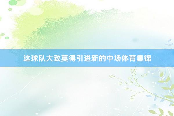 这球队大致莫得引进新的中场体育集锦