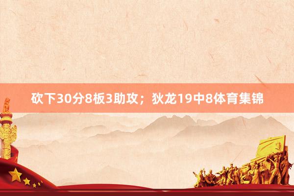 砍下30分8板3助攻;狄龙19中8体育集锦