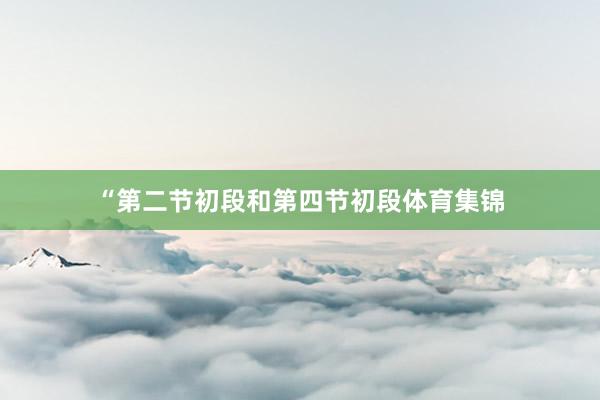 “第二节初段和第四节初段体育集锦