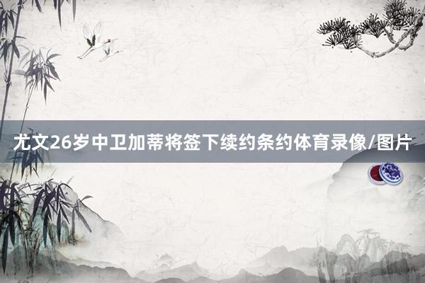 尤文26岁中卫加蒂将签下续约条约体育录像/图片