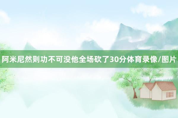 阿米尼然则功不可没他全场砍了30分体育录像/图片