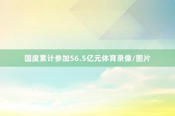 国度累计参加56.5亿元体育录像/图片
